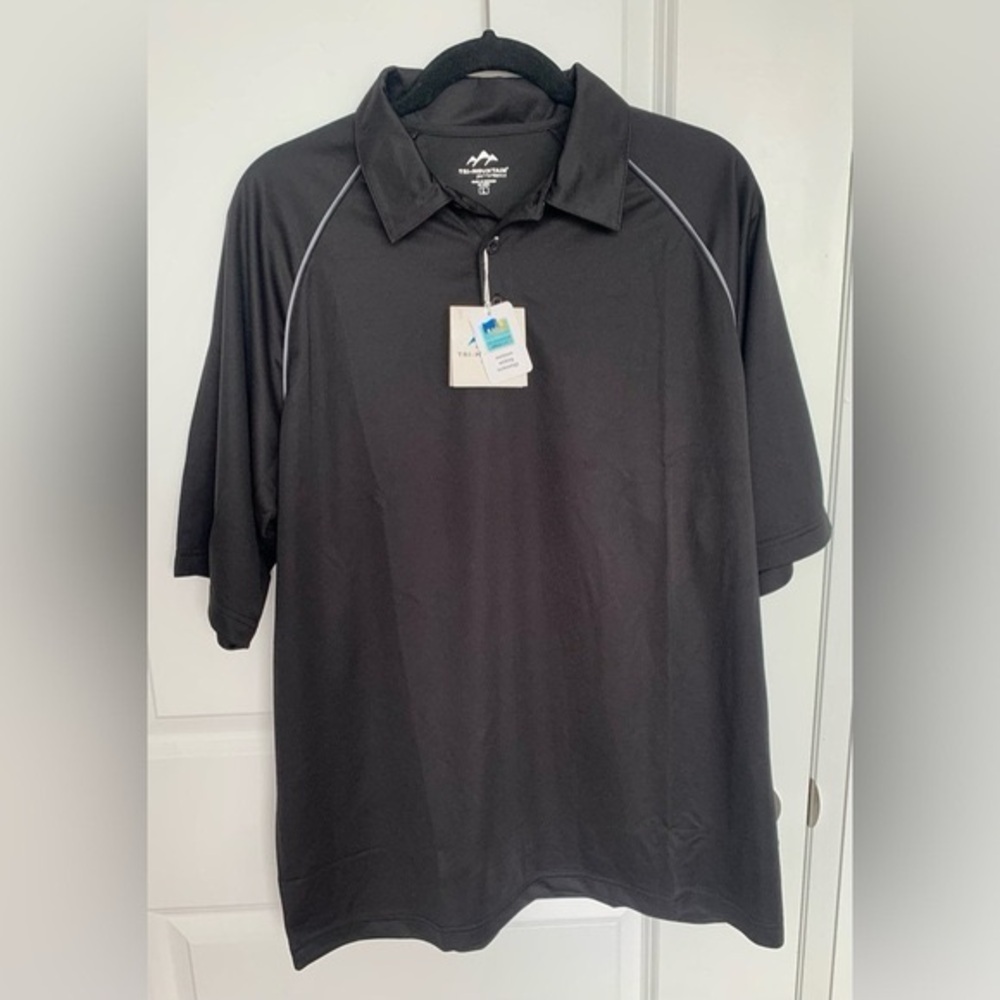 NWT Black  Collared Golf Shirt